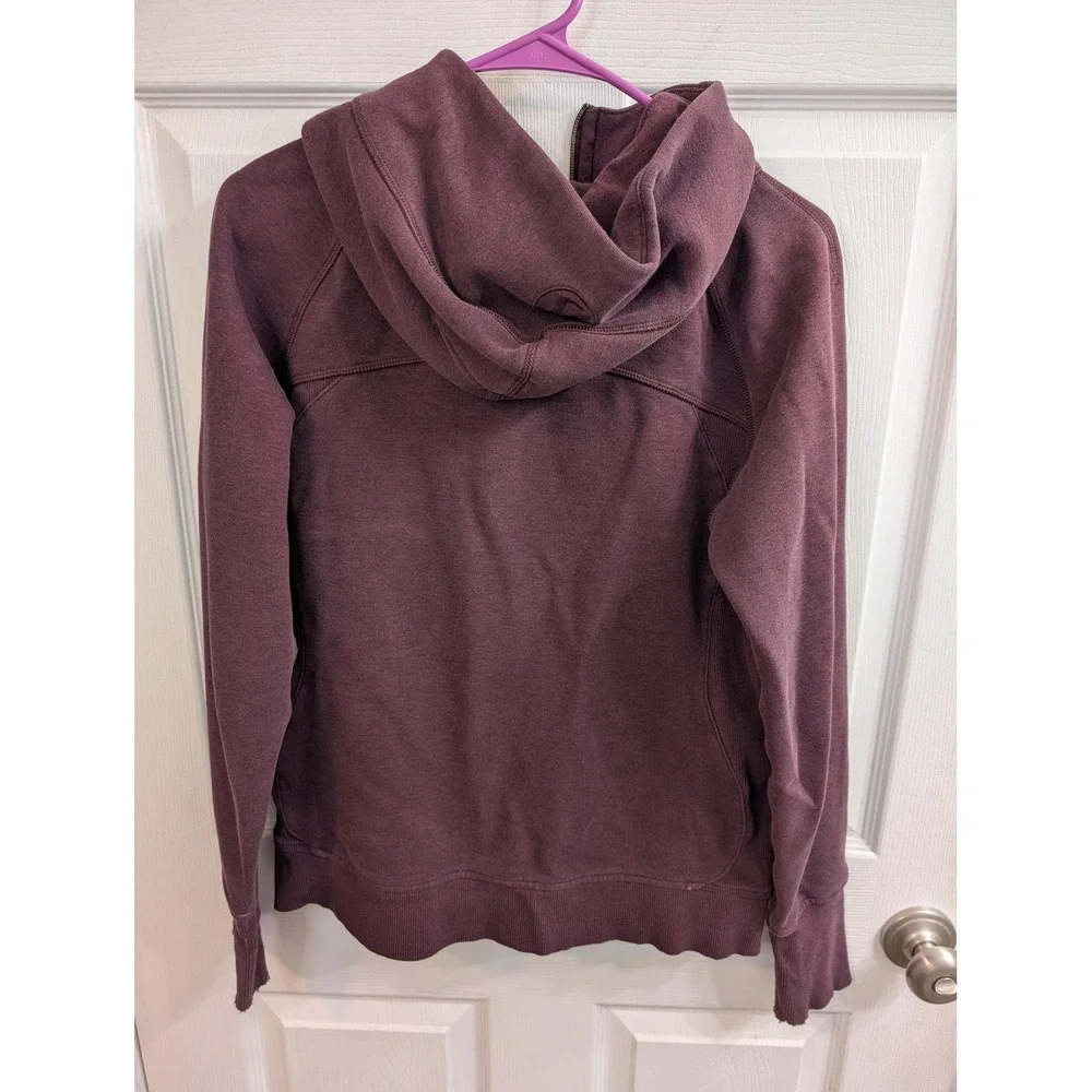 Lululemon Scuba‎ Full Zip Hoodie Womens Bourdeaux Thumbholes - Size 10